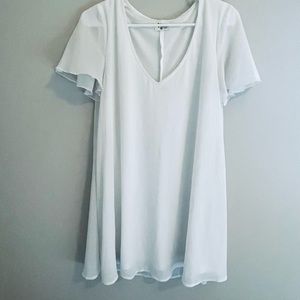 Show me your Mumu white mini dress